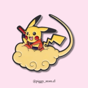 Pikachu en nube voladora de Goku