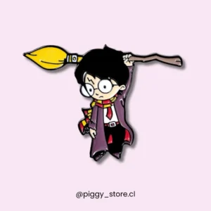 Harry colgando en su escoba