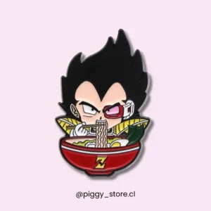 Vegeta comiendo ramen