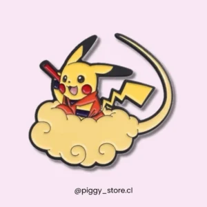 Pikachu en nube voladora de Goku